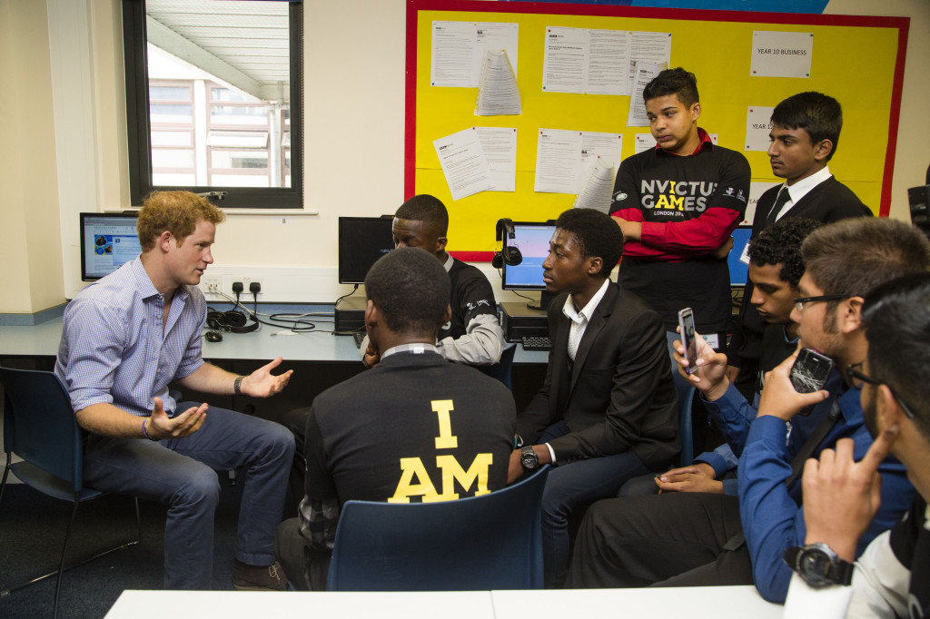 PRINCE HARRY DROPS IN ON INVICTUS GAMES DIGITAL MEDIA CHAMPIONS