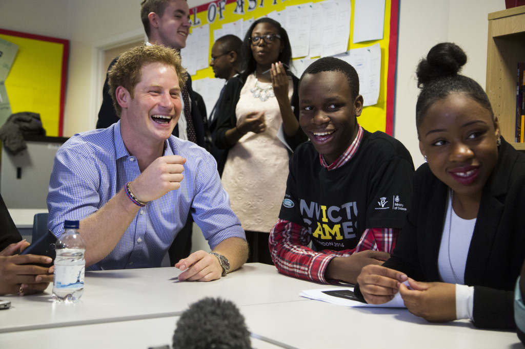 PRINCE HARRY DROPS IN ON INVICTUS GAMES DIGITAL MEDIA CHAMPIONS