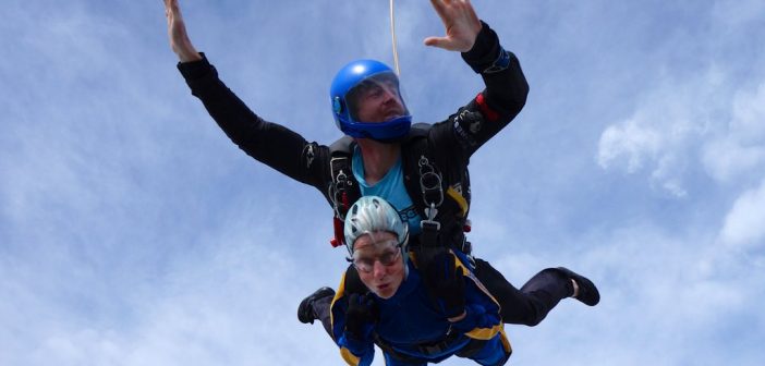 Supergran’s 120 mph skydive for trees!