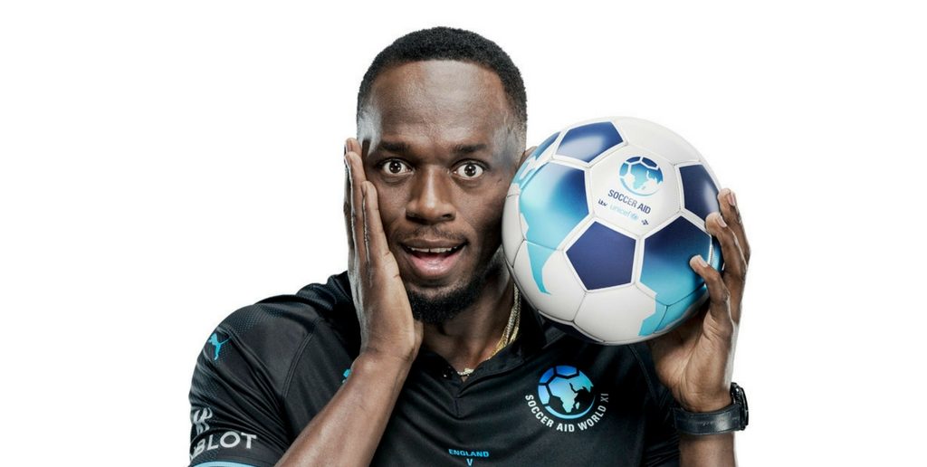 Usain Bolt to Play First Official Football Match at Old Trafford for Soccer Aid for UNICEF