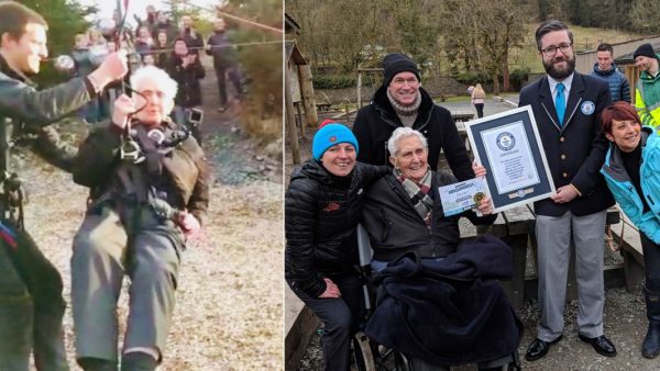 Fearless Centenarian Sets Third Guinness World Record by Riding Zip Wire on His 106th Birthday