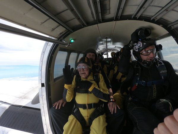 81 year old cancer survivor skydives to change perceptions of older people