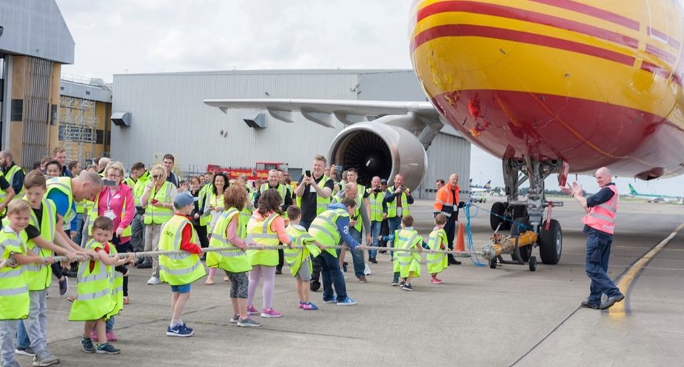 Plane Pull for Children's Cancer Charity Takes Place in Ireland