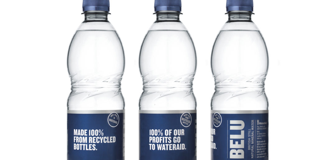Belu becomes first UK water company to make all plastic bottles from 100% recycled plastic bottles