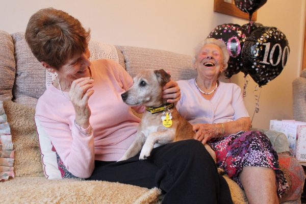 100-year-old dog lover gives old rescue pooch his longed for furry-tail ending