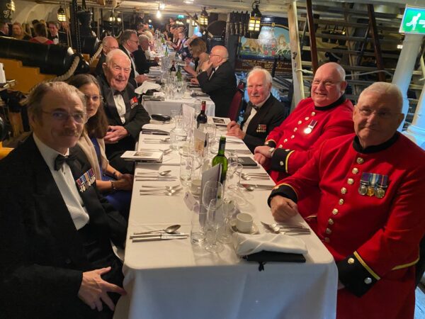 World War 2 Veterans Harry and Ernie Enjoy Evening on Famous Warship Courtesy of the Men in Black!