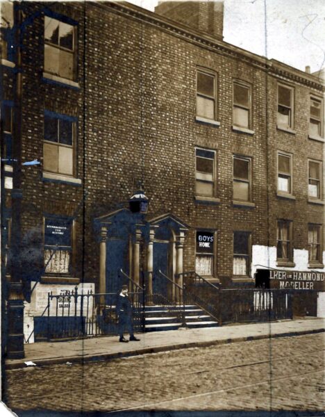 The Together Trust’s first home - the Night Refuge for Homeless Boys - which opened in 1870 at 16 Quay Street, Manchester